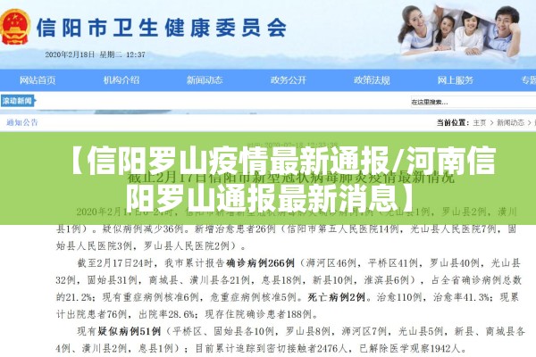【信阳罗山疫情最新通报/河南信阳罗山通报最新消息】 【信阳罗山疫情最新通报/河南信阳罗山通报最新消息】