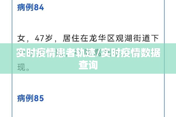 实时疫情患者轨迹/实时疫情数据查询