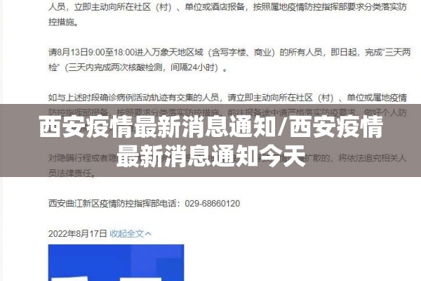 西安疫情最新消息通知/西安疫情最新消息通知今天