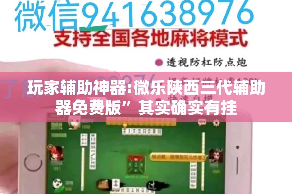 玩家辅助神器:微乐陕西三代辅助器免费版	”其实确实有挂