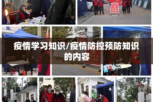 疫情学习知识/疫情防控预防知识的内容
