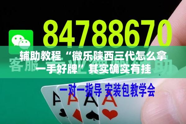 辅助教程“微乐陕西三代怎么拿一手好牌	”其实确实有挂