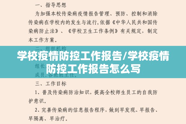学校疫情防控工作报告/学校疫情防控工作报告怎么写