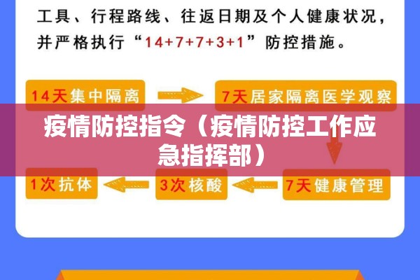 疫情防控指令（疫情防控工作应急指挥部）
