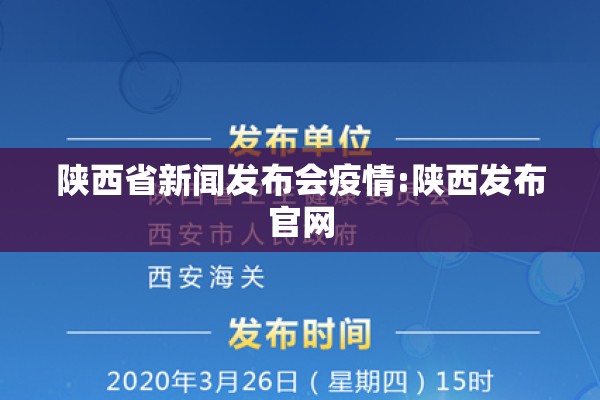 陕西省新闻发布会疫情:陕西发布官网