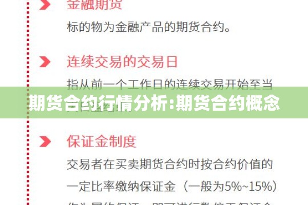期货合约行情分析:期货合约概念