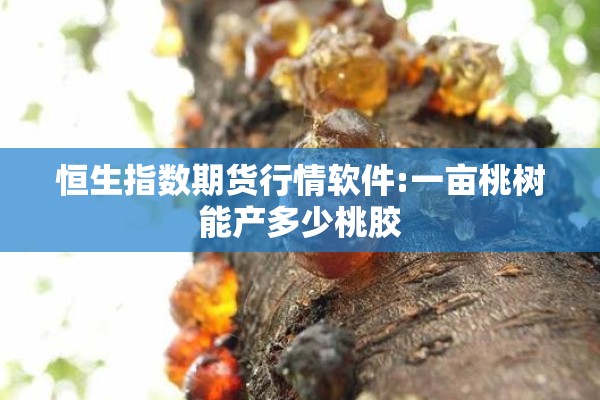 恒生指数期货行情软件:一亩桃树能产多少桃胶