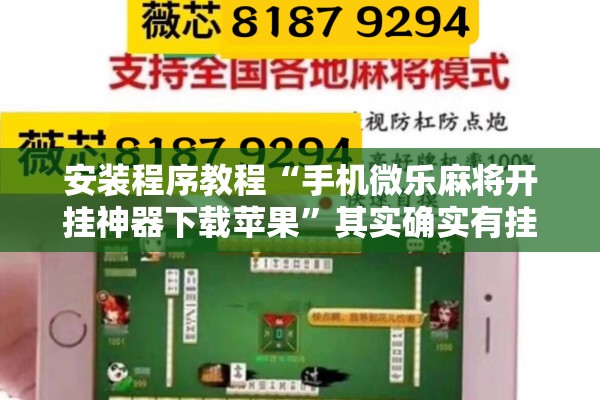 安装程序教程“微乐亲友房怎么让系统发好牌”分享装挂详细步骤