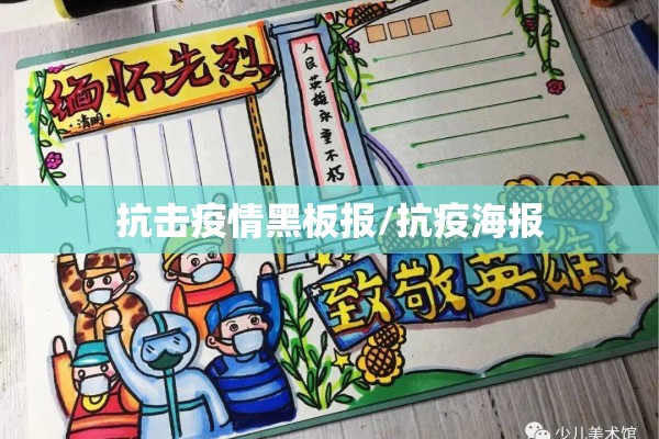 抗击疫情黑板报/抗疫海报
