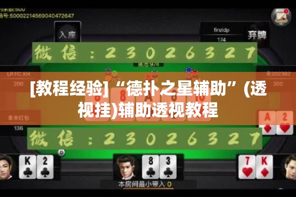 [教程经验]“德扑之星辅助	”(透视挂)辅助透视教程