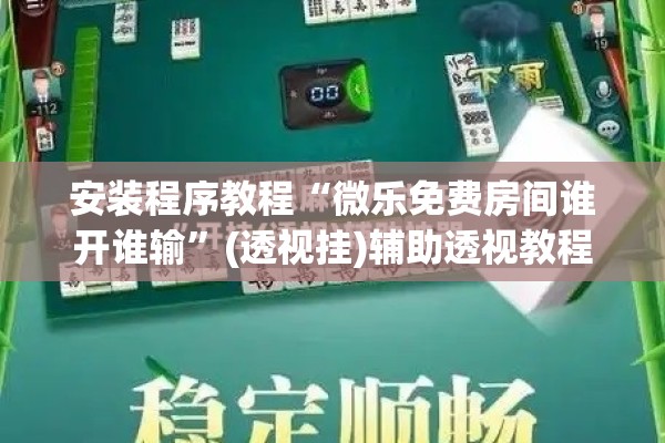 安装程序教程“心悦填大坑辅助”(透视挂)辅助透视教程