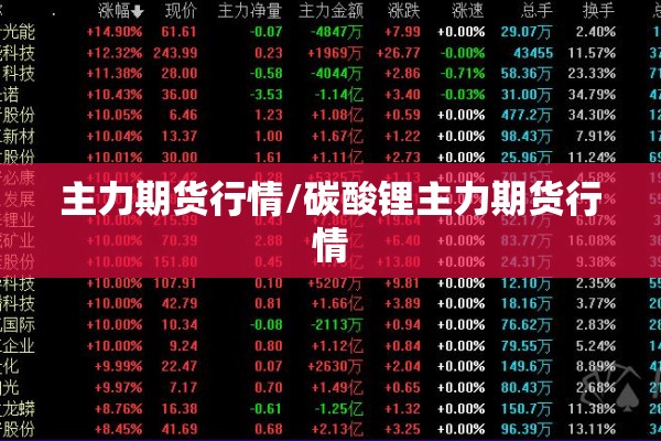 主力期货行情/碳酸锂主力期货行情