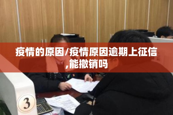 疫情的原因/疫情原因逾期上征信,能撤销吗