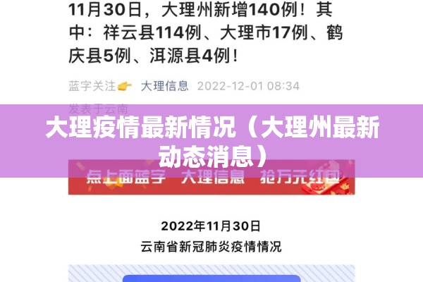 大理疫情最新情况(大理州最新动态消息) 大理疫情最新情况(大理州最新动态消息)
