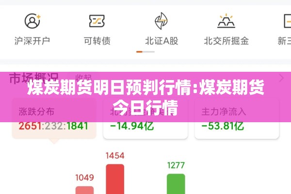 煤炭期货明日预判行情:煤炭期货今日行情 煤炭期货明日预判行情:煤炭期货今日行情